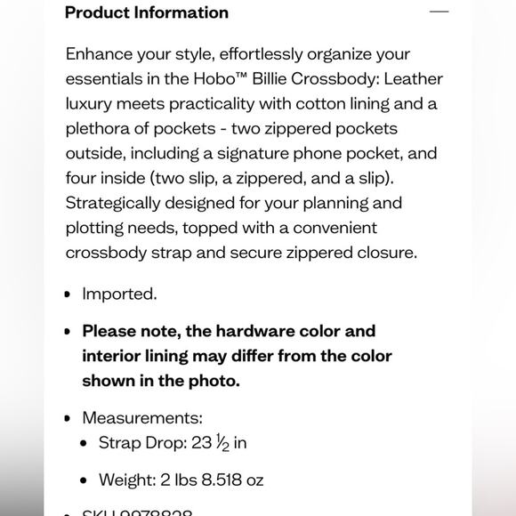 Hobo Billie Sage Green Zipper Leather Crossbody Purse - Picture 10 of 10